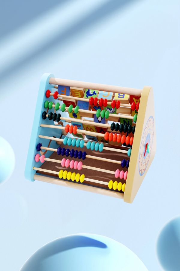 Wooden Montessori Activity Centre Triangle Toys