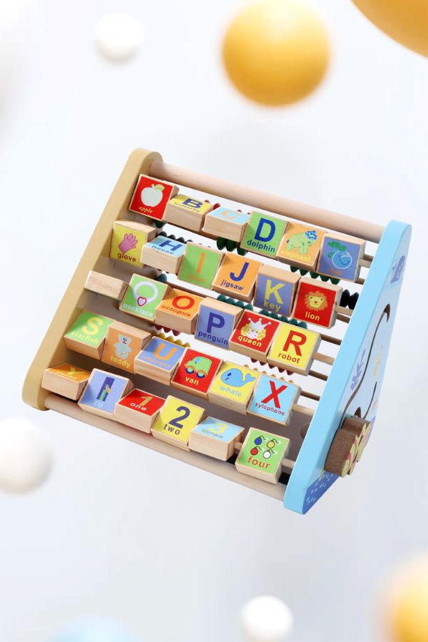 Wooden Montessori Activity Centre Triangle Toys