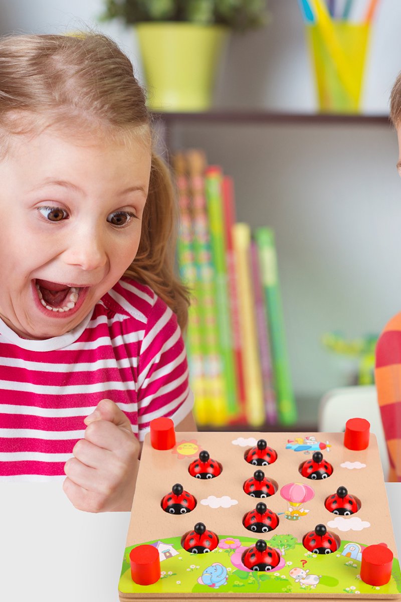 Fun and Educational Ladybug's Garden Skill-Developing Memory Board Game
