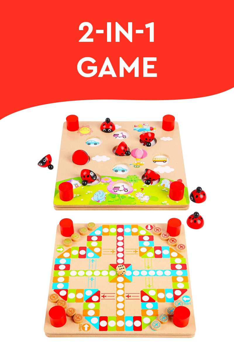Fun and Educational Ladybug's Garden Skill-Developing Memory Board Game