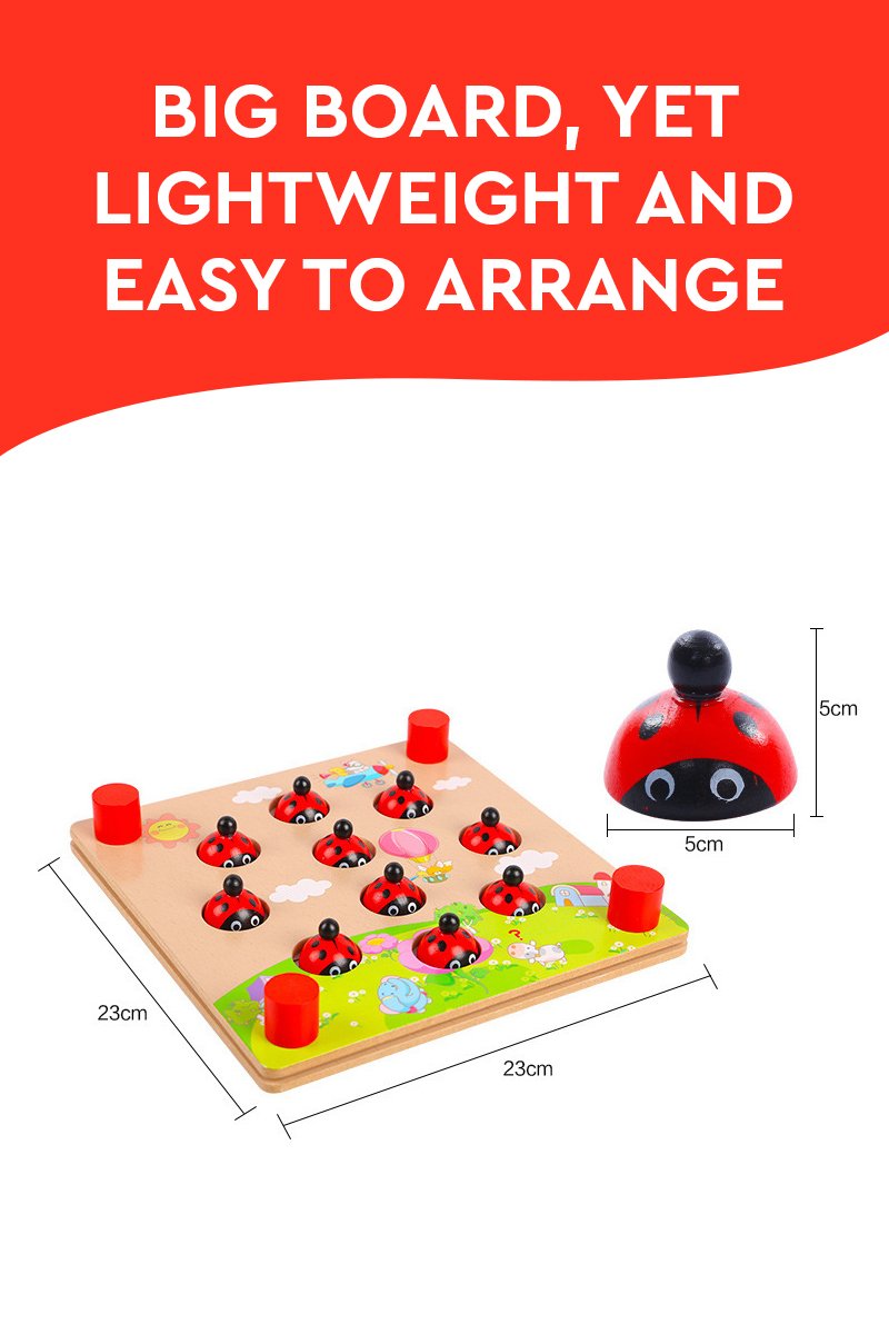 Fun and Educational Ladybug's Garden Skill-Developing Memory Board Game