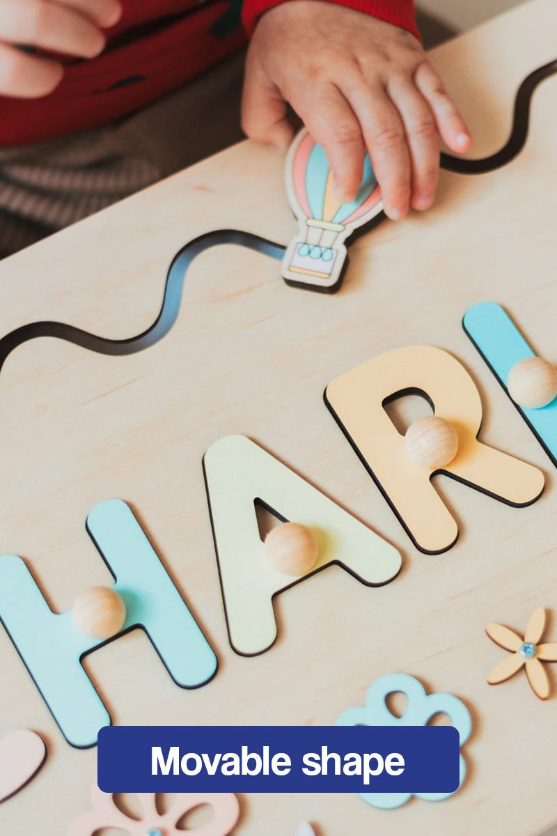 Custom Name Montessori Wooden Board