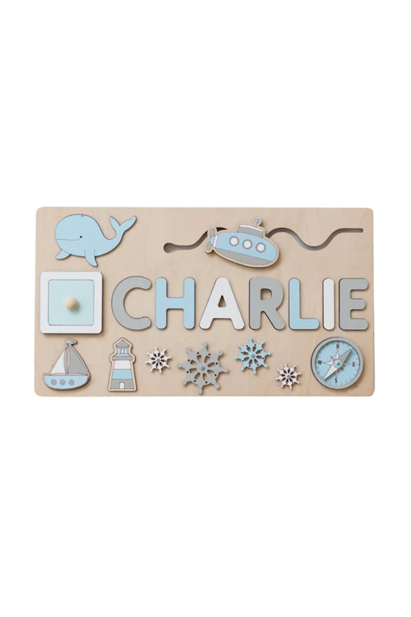 Custom Name Montessori Wooden Board
