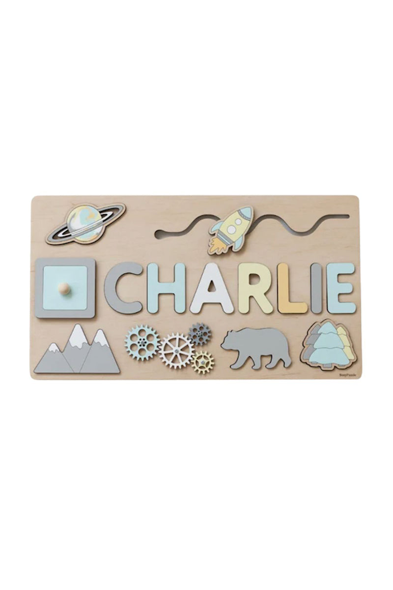 Custom Name Montessori Wooden Board