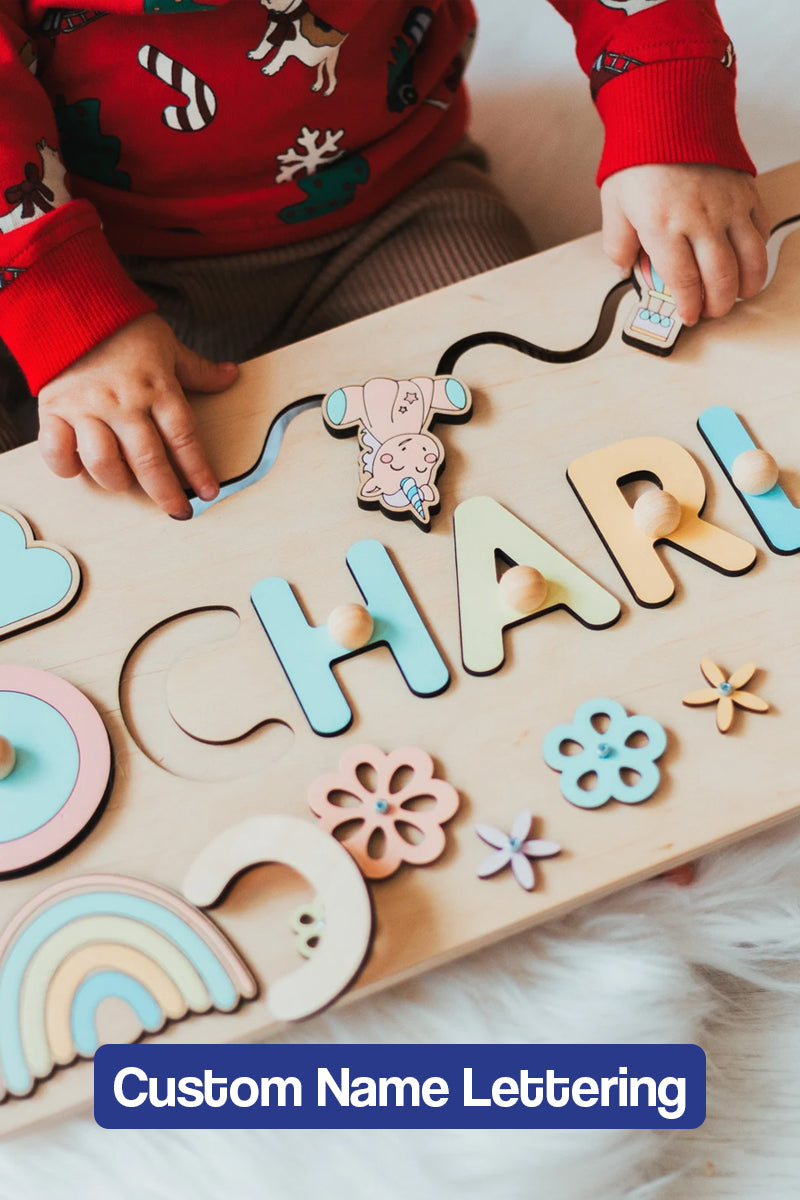 Custom Name Montessori Wooden Board