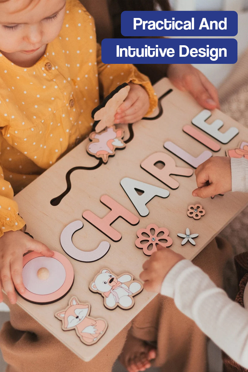 Custom Name Montessori Wooden Board