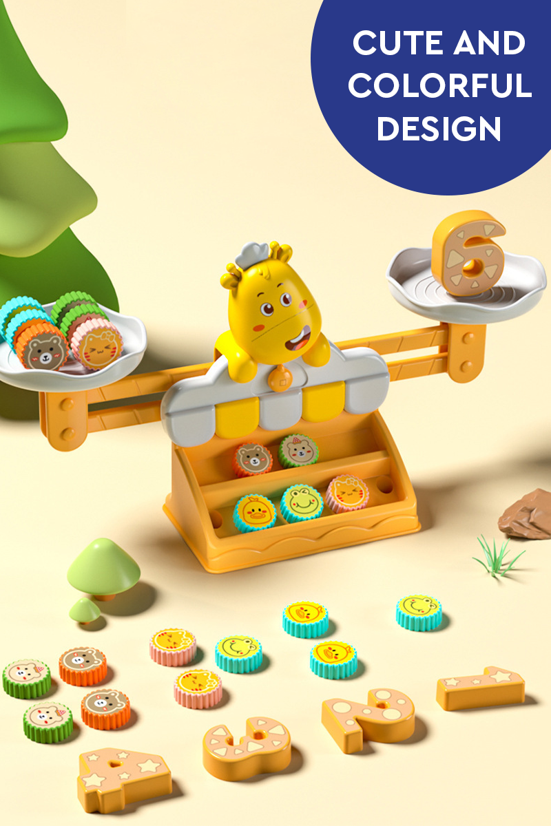 Giraffe Learning Balancing Scale