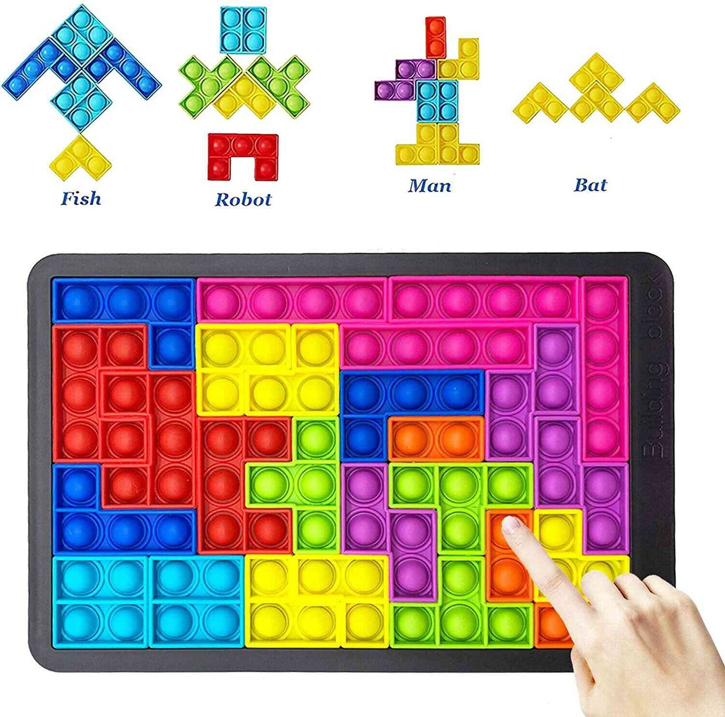 Montessori Australia TetrisPOP™ 2-in-1 Fidget Pop Puzzle