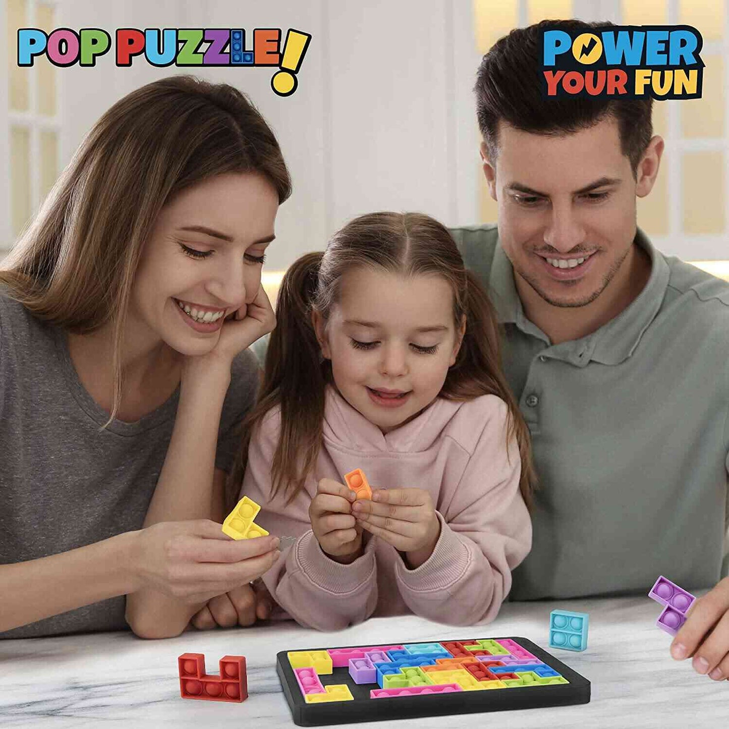 Montessori Australia TetrisPOP™ 2-in-1 Fidget Pop Puzzle