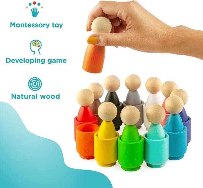 Montessori Toy easily recognize the main colors