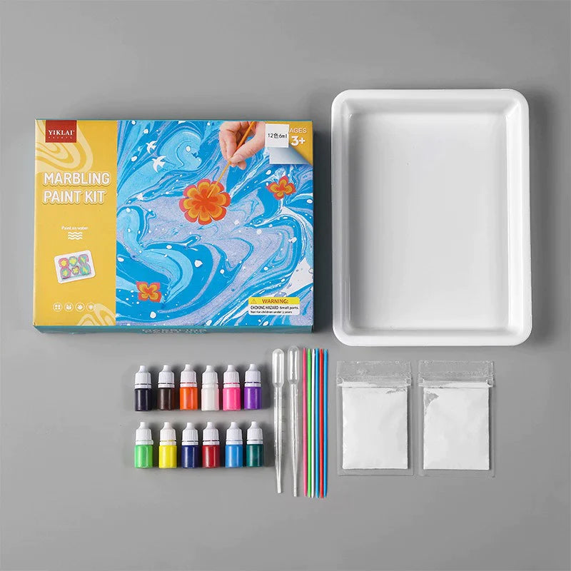Montessori Marble Painting Set