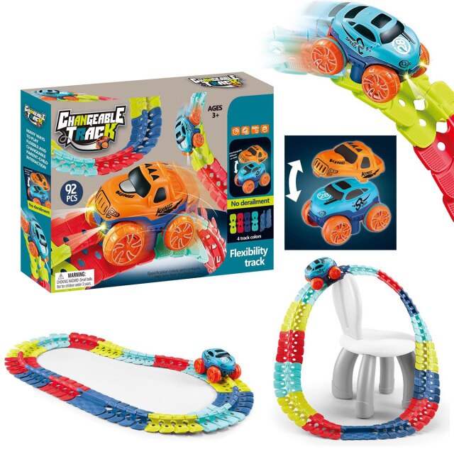 Montessori Australia Rollercoaster RaceCar Track Set