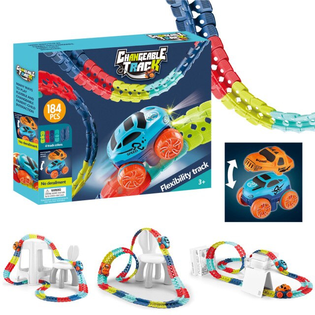 Montessori Australia Rollercoaster RaceCar Track Set