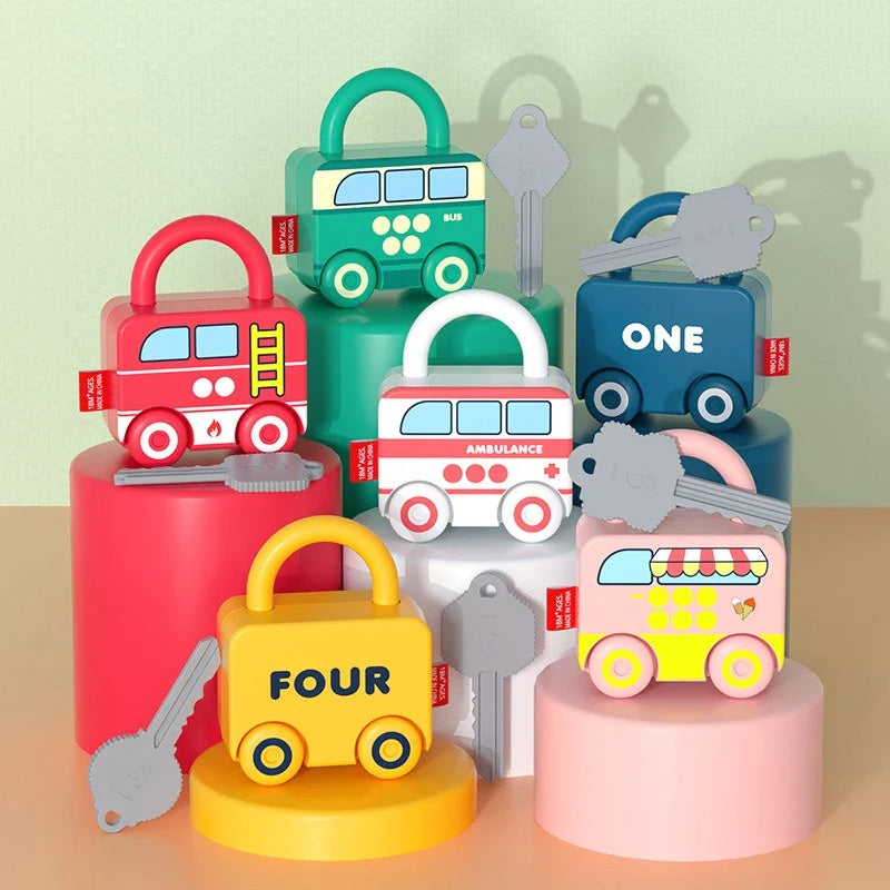 Montessori Learning Toy for Toddlers with Interactive Locks