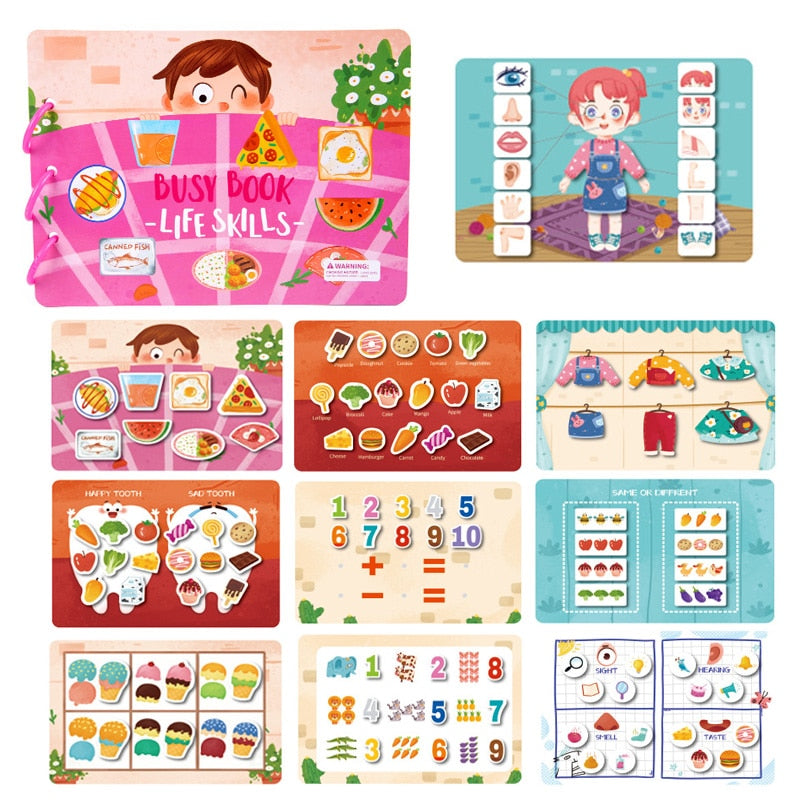 Montessori Sticker Busy Book