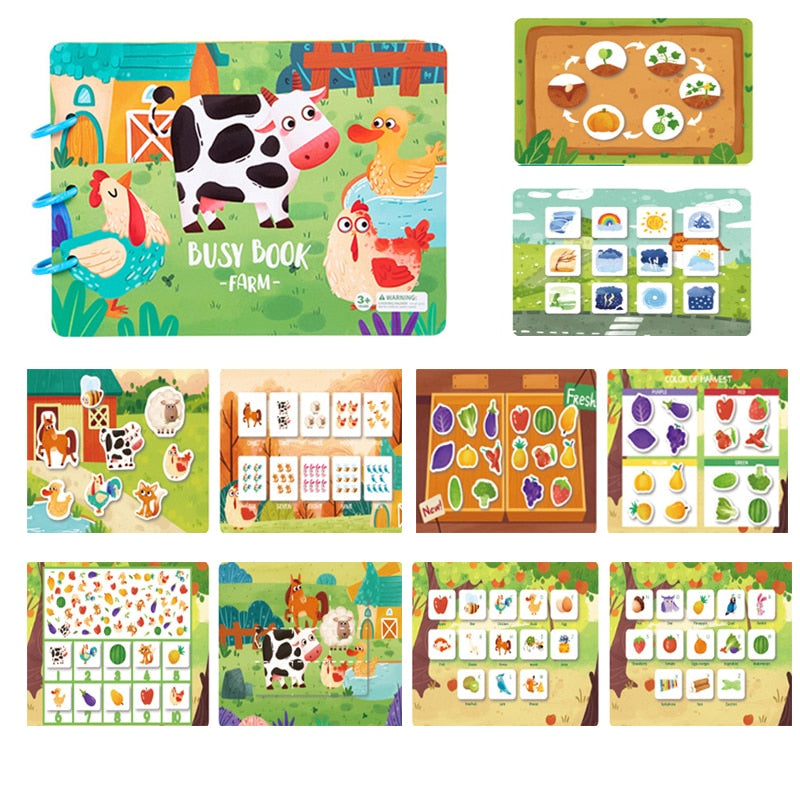 Montessori Sticker Busy Book