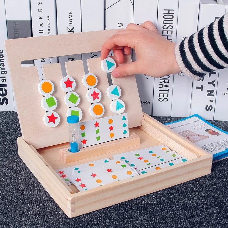 Double-Sided Slide Puzzle Game Board