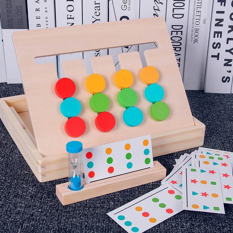 Double-Sided Slide Puzzle Game Board