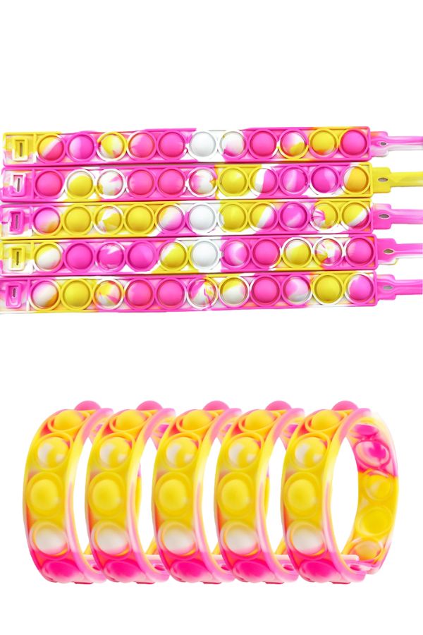 Stress Relief Push Pop Bracelet (5 PIECES)