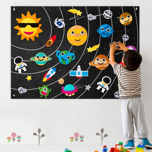 Montessori Planets Felt Board