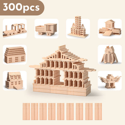 Rectangular wooden building planks