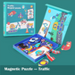 Magnetic Puzzle Learning Toy – Educational STEM Game for Kids Ages 3+, Montessori Activity & Gift