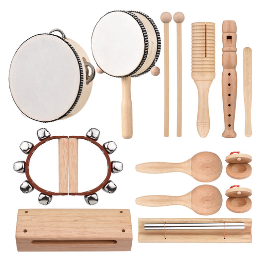Wooden Music Instruments Set (10 Instruments)