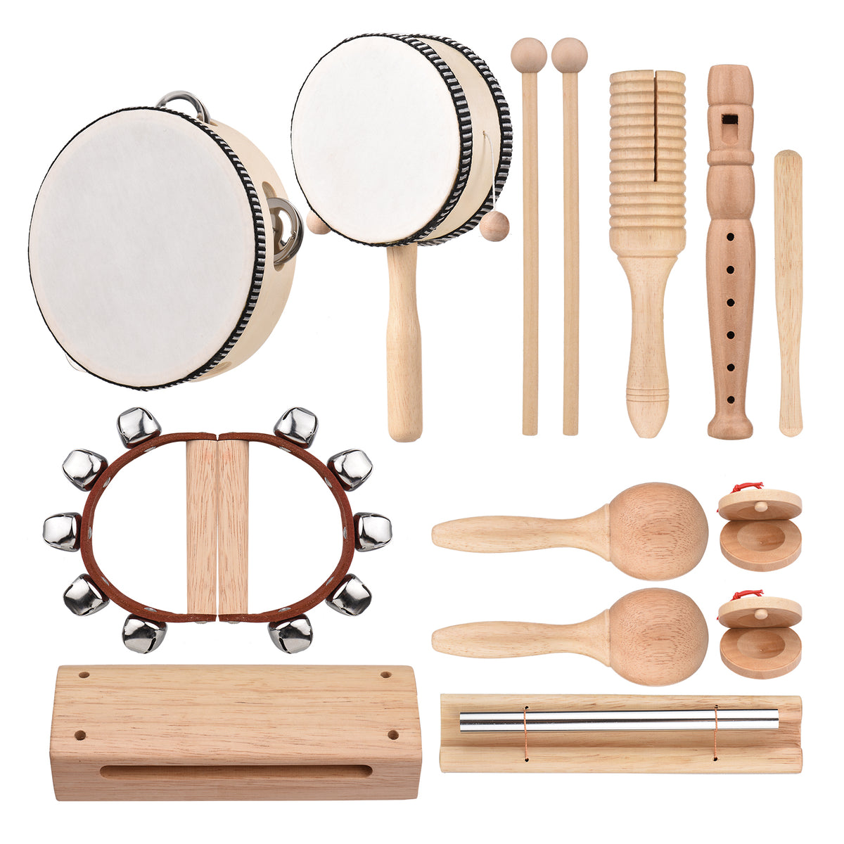 Wooden Music Instruments Set (10 Instruments) – Montessori Australia