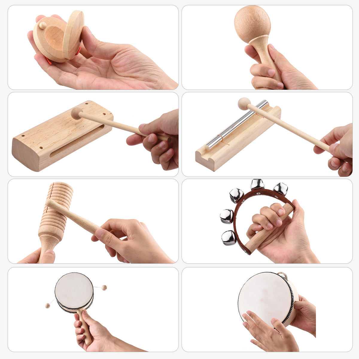 Wooden Music Instruments Set (10 Instruments) – Montessori Australia