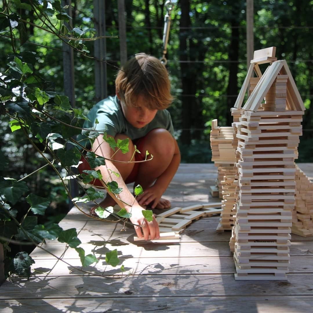Rectangular wooden building planks