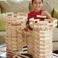 Rectangular wooden building planks