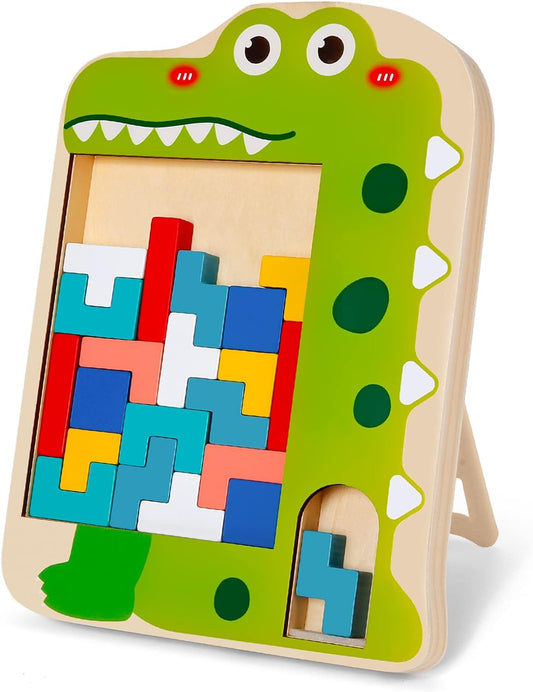 Montessori Dinosaur Building Toy Set for Kids – STEM Construction Learning Kit for Fine Motor Skills