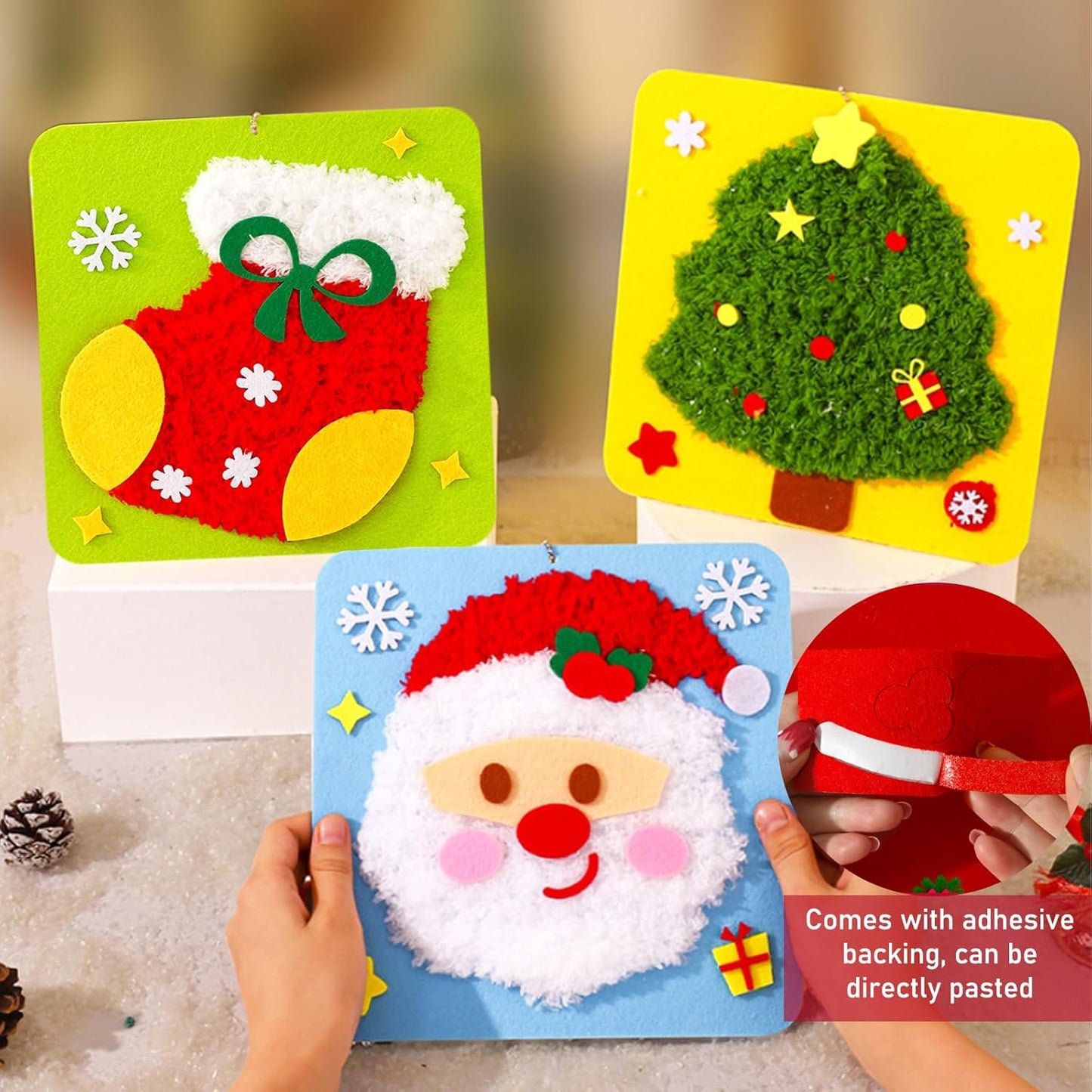 Montessori Christmas Craft Kit for Kids — DIY Felt Ornaments & Holiday Activity Set