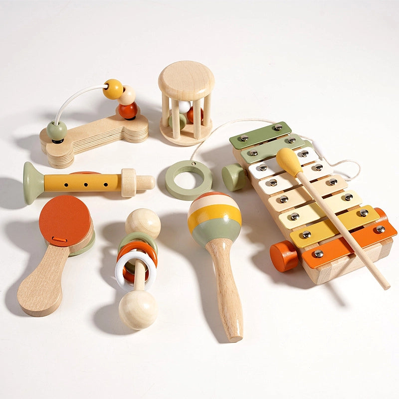 Montessori Wooden Musical Instruments Set for Babies and Toddlers – Early Learning Music Toys