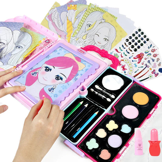 Kids Makeup Drawing Kit – Fantasy & Fun Face Painting Art Set