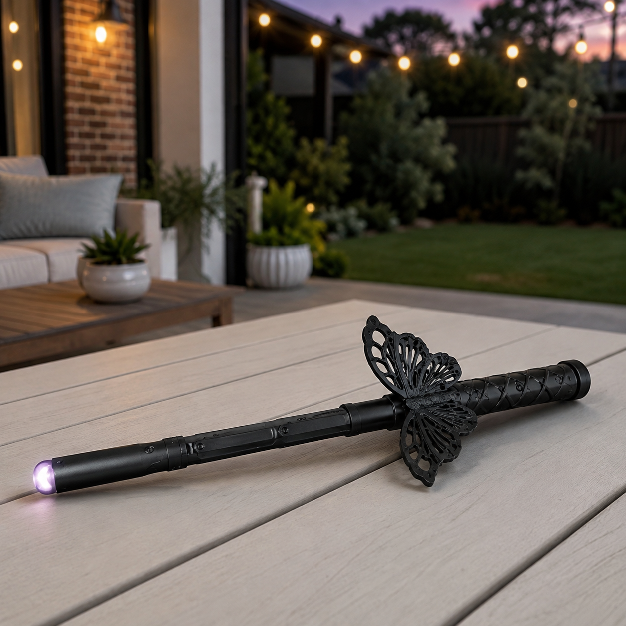 Light-Up Telescopic Butterfly Sword for Pretend Play