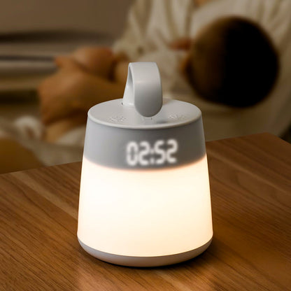 Mountable night light with feeding-time tracker