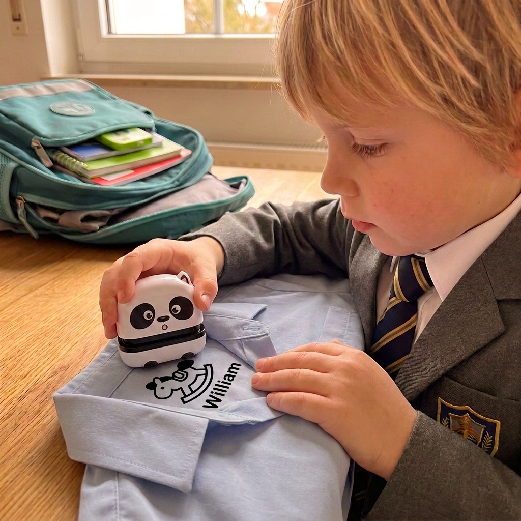 Personalised Kids’ Name Stamp for Clothing and School Supplies