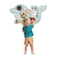 Wooden Dolphin Wall Activity Panel for Hands-On Play
