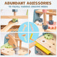 Wooden Toy Workbench with Play Tools and Storage Shelf