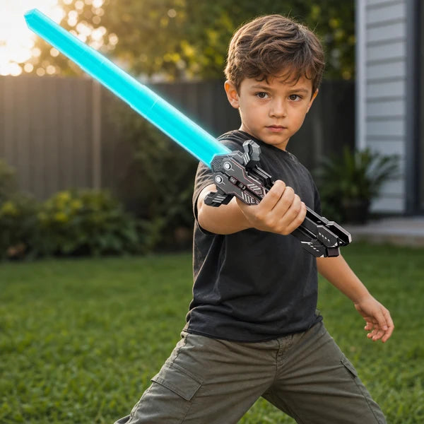 Light-Up Telescopic Butterfly Sword for Pretend Play