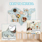 Wooden Dolphin Wall Activity Panel for Hands-On Play