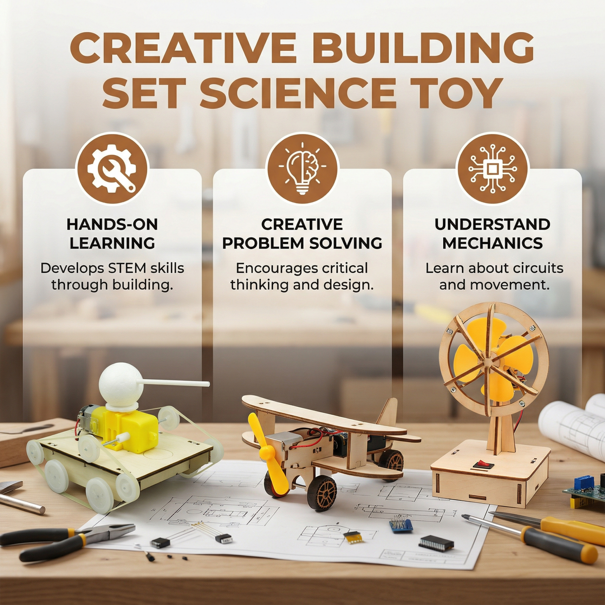 STEM Creative Construction Building Set for Kids