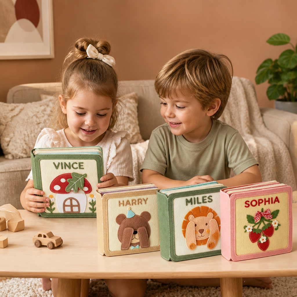 Personalised Felt Activity Book for Kids