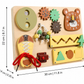 Wooden Gear Busy Board – Clock and Fine Motor Activity Toy