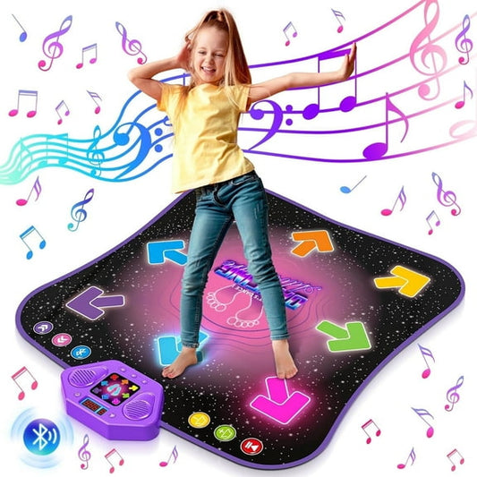 Children's LED Light-Up Bluetooth Dance Mat – Wireless Musical Dance Mat