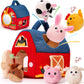 Montessori Farm Animal Plush Toys – Soft Cuddly Stuffed Animals for Kids