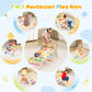 7-in-1 Wooden Climbing Set with Triangle, Arch and Ramp