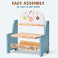 Wooden Toy Workbench with Play Tools and Storage Shelf