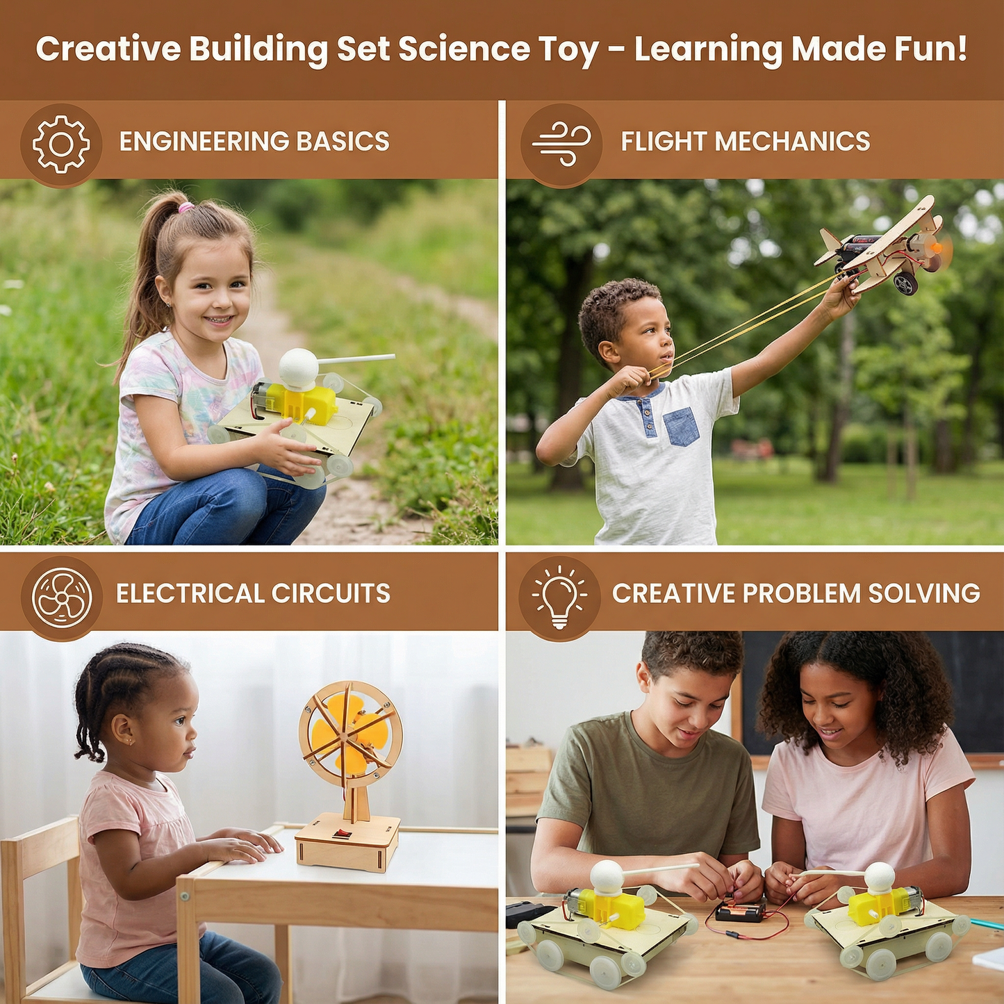 STEM Creative Construction Building Set for Kids